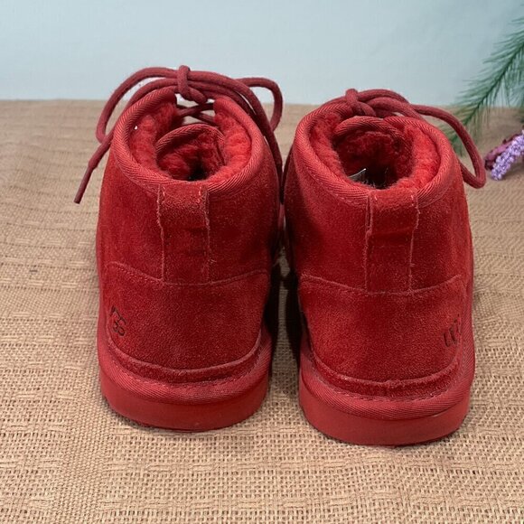 UGG MENS Samba Red Suede Neumel Chukka Boot S/N 1094269, Size: 8 - Picture 5 of 10